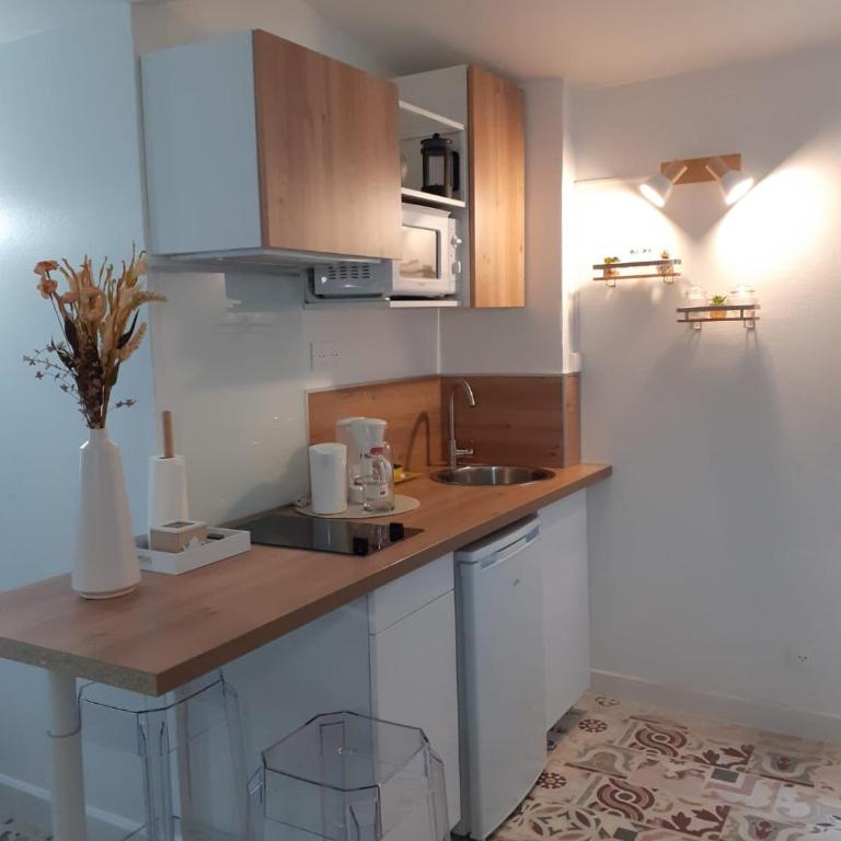 Studio de l'Horloge - Studio de Charme, hyper centre Maison Jean Vilar - Apartment mit 1 Schlafzimmer - 4