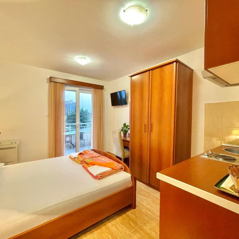 Apartments Boreta Becici - Dvokrevetna Soba sa Bračnim Krevetom (Queen-size) i Balkonom - 9