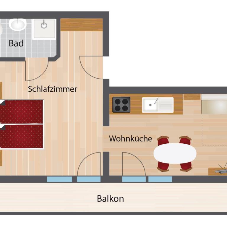 Haus Pitzer/Apartments Troicher - Apartment mit 1 Schlafzimmer und Bergblick - 1