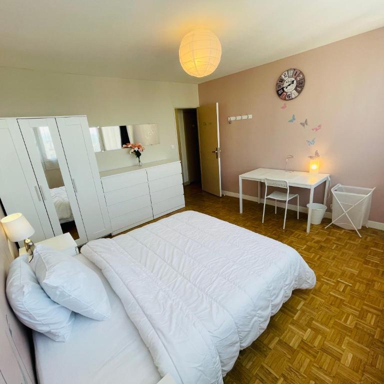 Chambre Privée en Colocation Villeurbanne Métro Bonnevay - Chambre Double Deluxe - 20