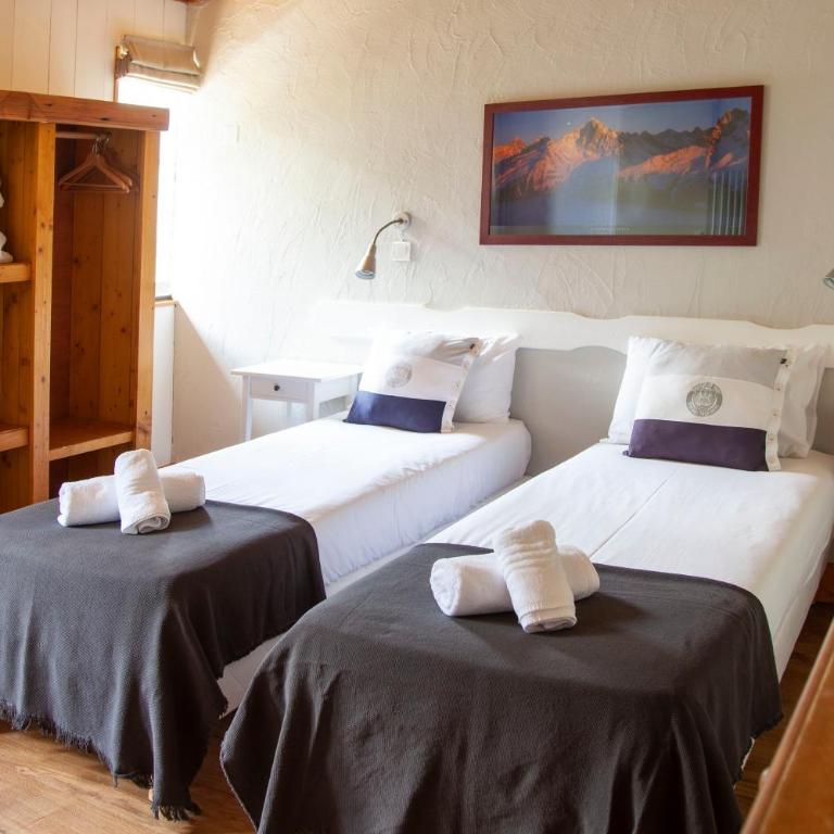 La Chaumière Mountain Lodge - Camera Doppia con Letti Singoli con Balcone e Vista sul Monte Bianco - 1