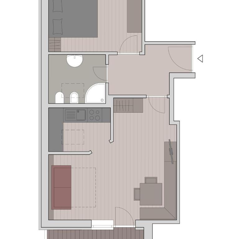 Residence Tombla - Appartamento con 1 Camera da Letto e Balcone - 10