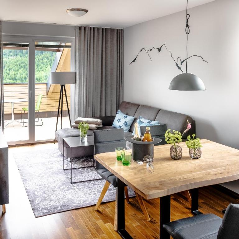 der Sonnberg Alpinlodges - Apartments mit Seeblick, privater Sauna und Self Check-In - One-Bedroom Apartment Edelweißspitze with private sauna and lake view - 1