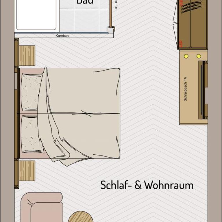 Hotel Gundolf - Doppelzimmer mit Bergblick - 5