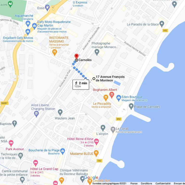 Studio moderne près de la plage & Monaco, Parking - Studio avec Terrasse - 21