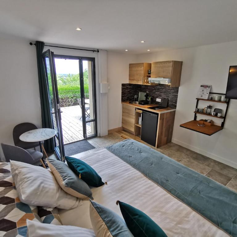 Les Terrasses de Saumur - Hôtel & Appartements - Restaurant & Spa (Logis) - Studio avec Terrasse et Vue - 4