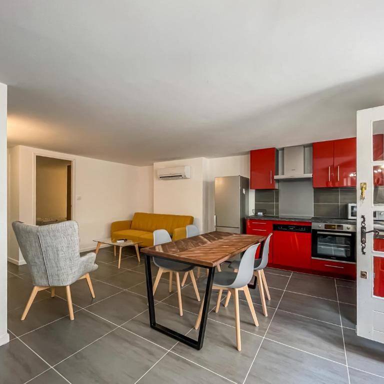 T2 tout équipé à 2 min de la plage ménage inclus 1 - One-Bedroom Apartment - 1