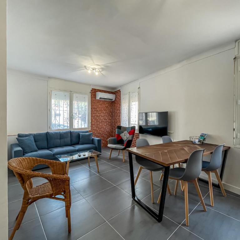 T2 tout équipé à 2 min de la plage ménage inclus 2 - One-Bedroom Apartment - 4