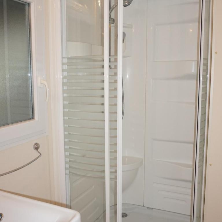Chalets with kitchen outside at Camping Leï Suves - JoyCasa - Chalet Supérieur - 3