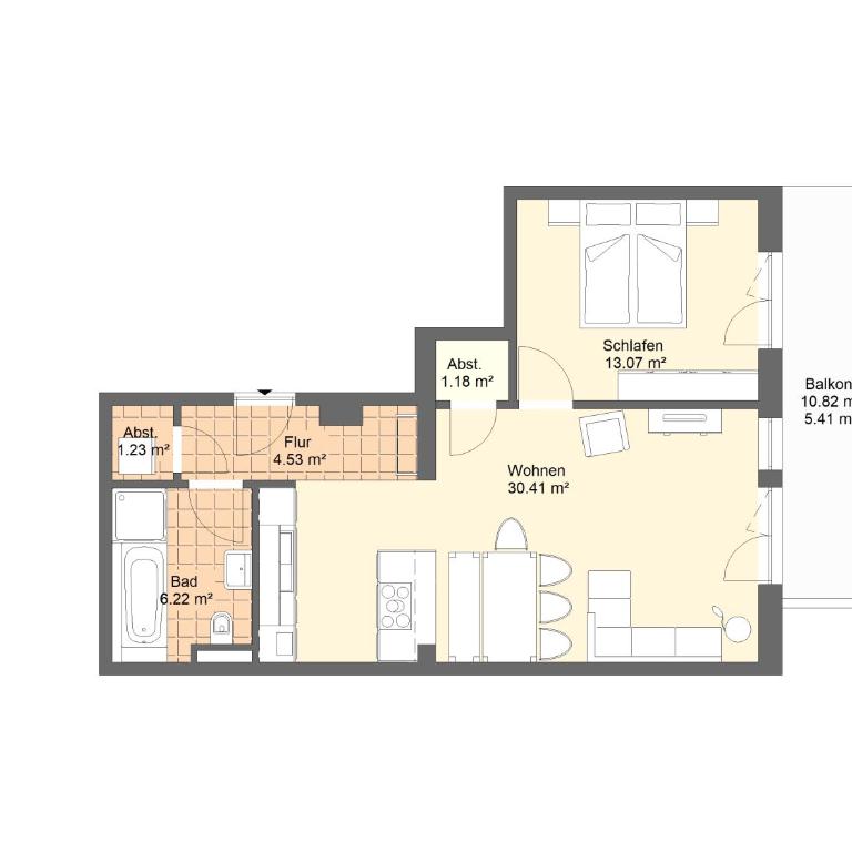 Moderne Wohnung im Botenwirt Top 6"Almhütte" - Appartement 1 Chambre - 3
