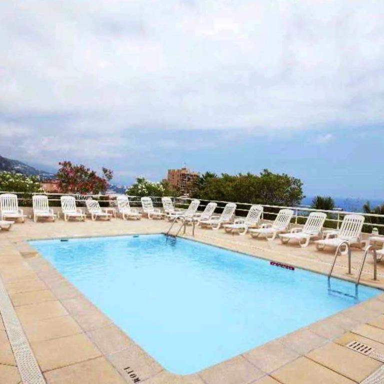 Monaco à 300m du Casino - Grand Studio avec Piscine - Studio Lit King-Size avec Canapé-Lit - 16
