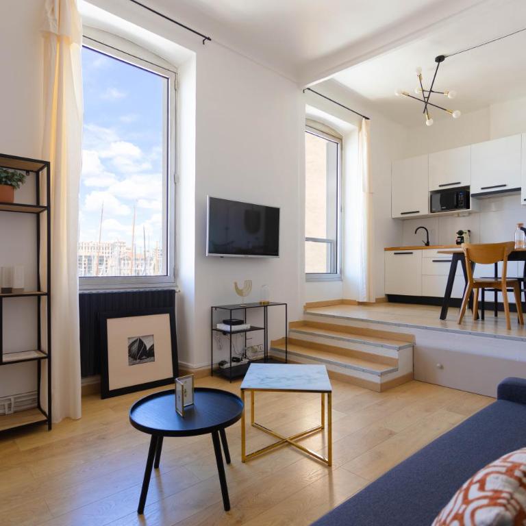 Le Rive Neuve Standing Vieux-Port - Appartement 1 chambre 4 pers Vue Mer Clim - Apartamento de 1 dormitorio - 1