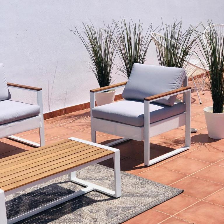 Apartamentos Paraíso Vera Playa, Ático Alborada con solárium grande privado, a pie de playa, WIFI - Apartamento de 2 dormitorios - 14
