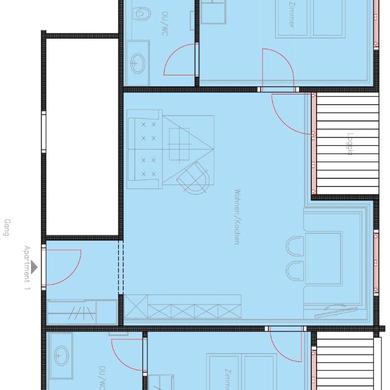 Schrolln Appartements - Apartment mit 2 Schlafzimmern und Dusche - 8