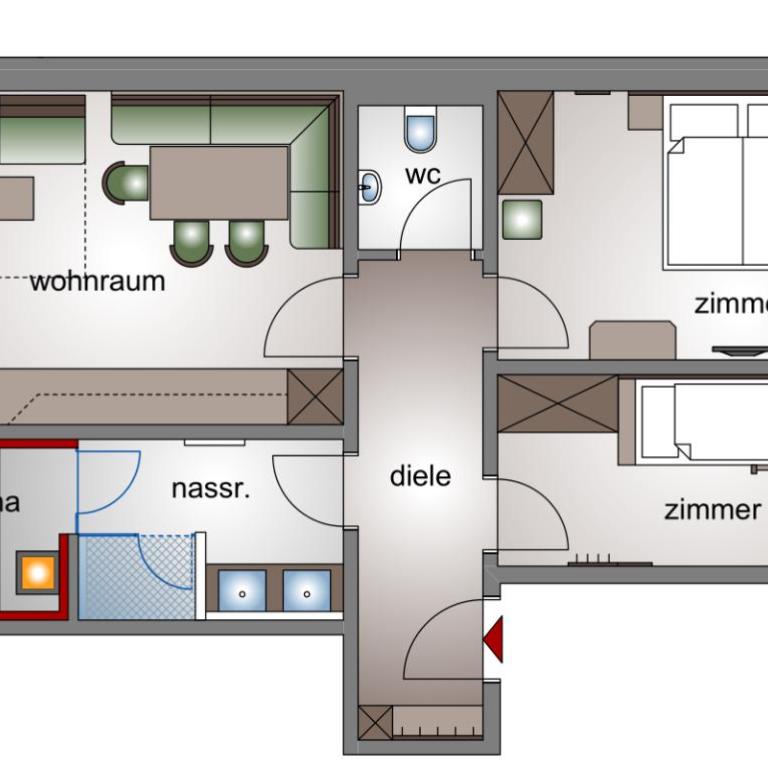 Isskogel Suites - Apartment mit 2 Schlafzimmern - 4