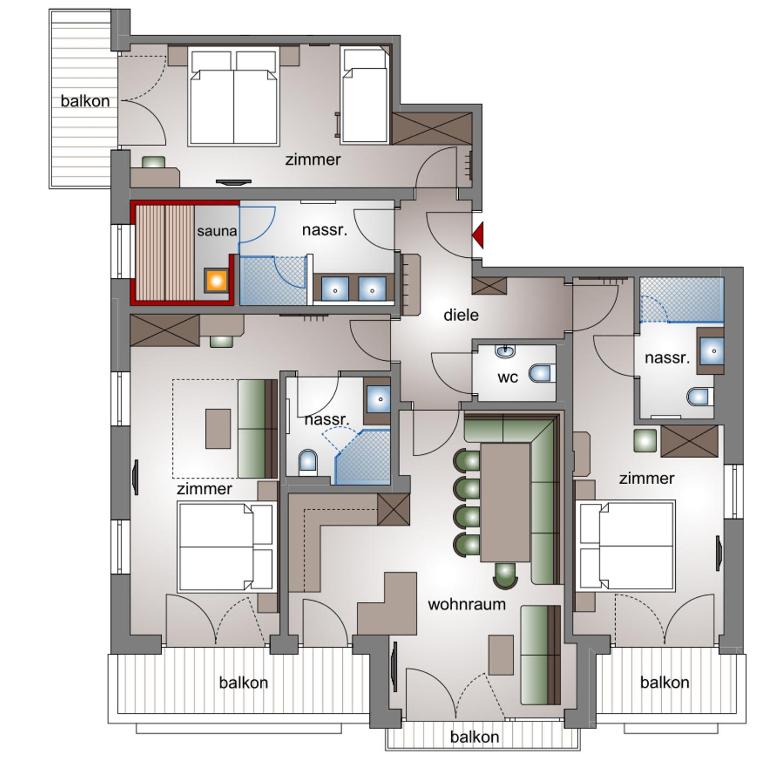 Isskogel Suites - Apartment mit 3 Schlafzimmern - 4