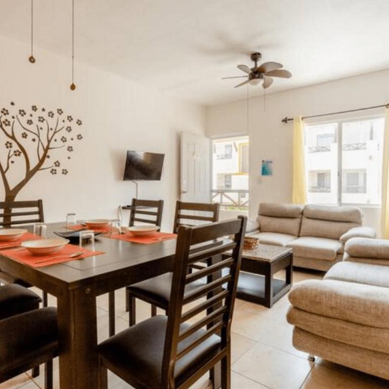 Apartamento En Fraccionamiento Privado 6 Personas, 5 Camas, Piscina cerca de la Playa - Two-Bedroom Apartment - 2