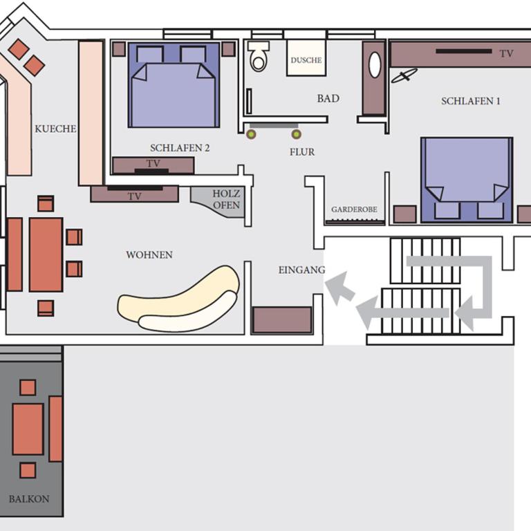 Ferienwohnung Weibhauser - Apartment mit 2 Schlafzimmern - 19