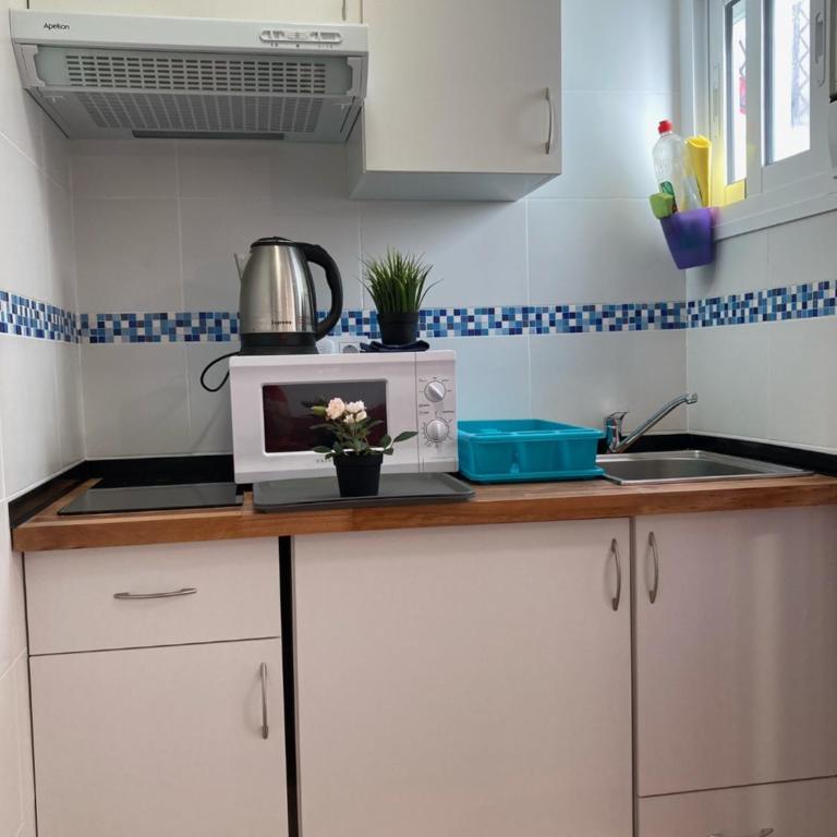 Malagueña Salerosa "Apartamento - estudio con terraza" En casa típica de 1 a 4 dormitorios - Apartamento de 2 niveles con terraza o patio privados - 3