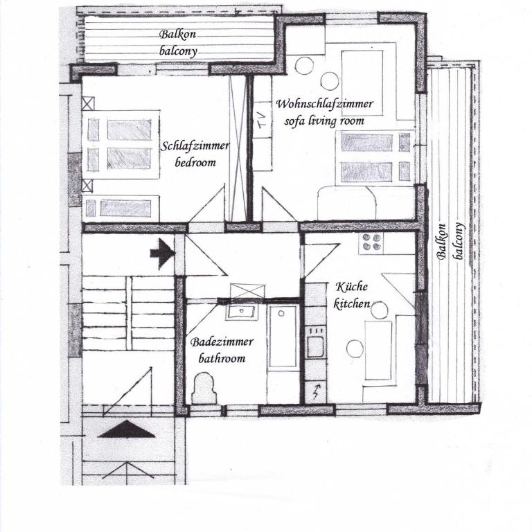 Haus Carmen - Apartment mit Balkon - 9