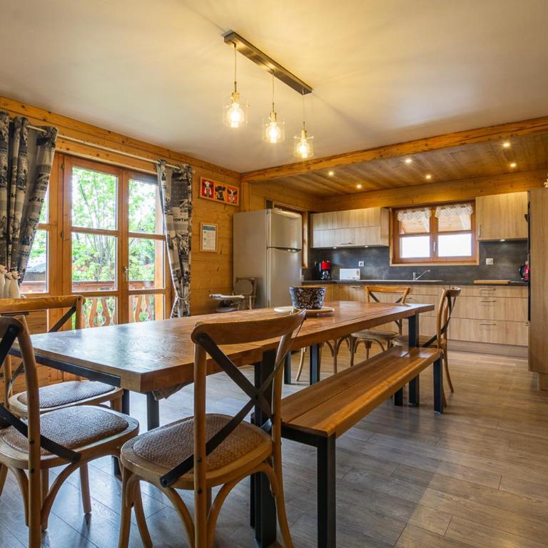 Appartement dans chalet aux saisies-100m des pistes-cœur station 13 pers - Casa - 5