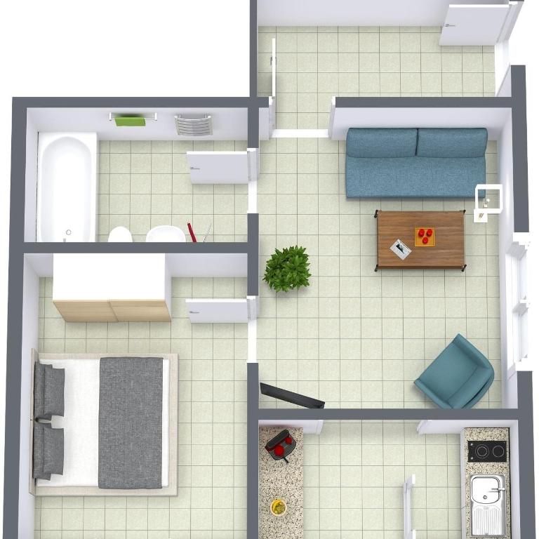 Gästehaus Berlinger - Standard Apartment mit 1 Schlafzimmer - 1