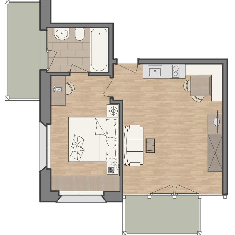 Waldpark Hotel Garni - Deluxe Apartment mit Stellplatz in der Garage - 15