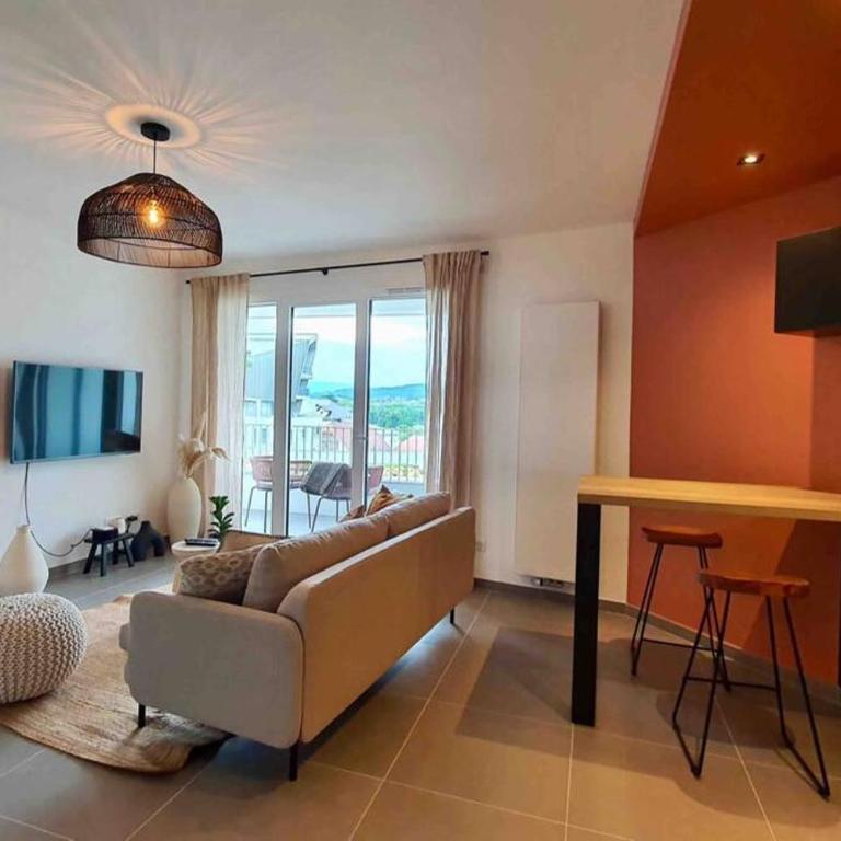 Le Bohème Beau T2 vue lac & montagnes + garage - Apartment mit 1 Schlafzimmer - 4