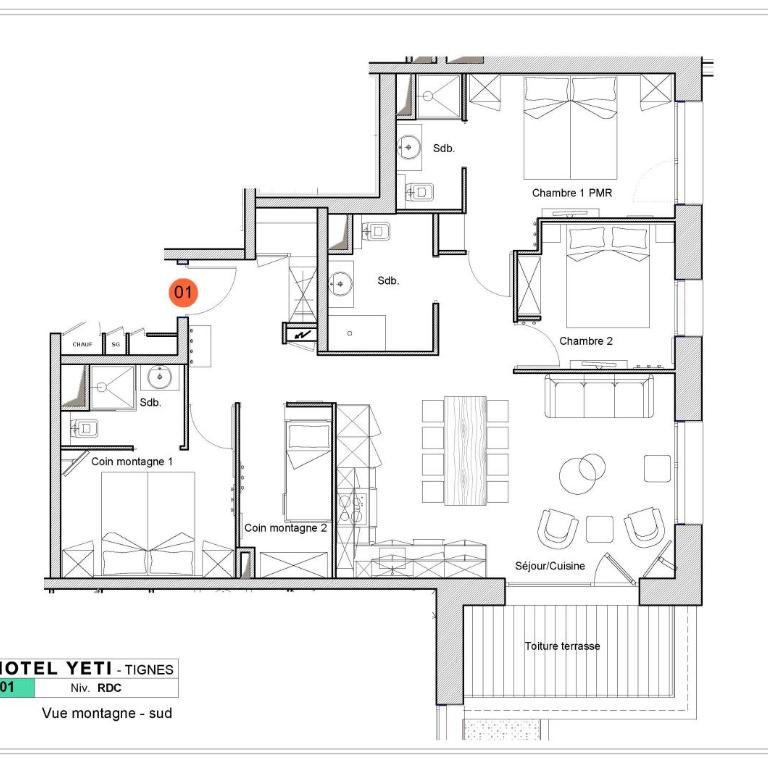 Chalet Hotel Yeti - Appartement - Rez-de-Chaussée - 12