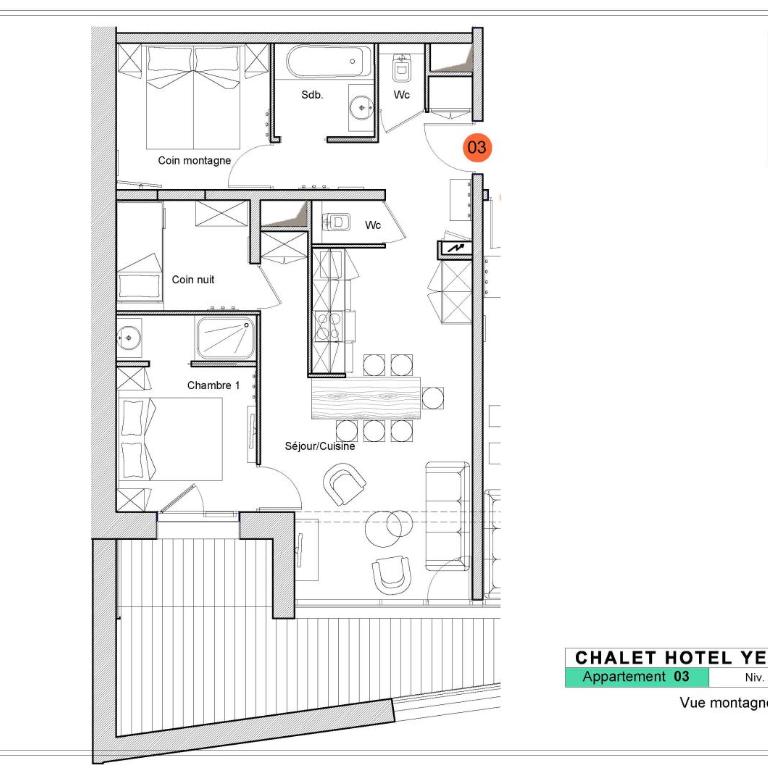 Chalet Hotel Yeti - Appartement - Rez-de-Chaussée - 10