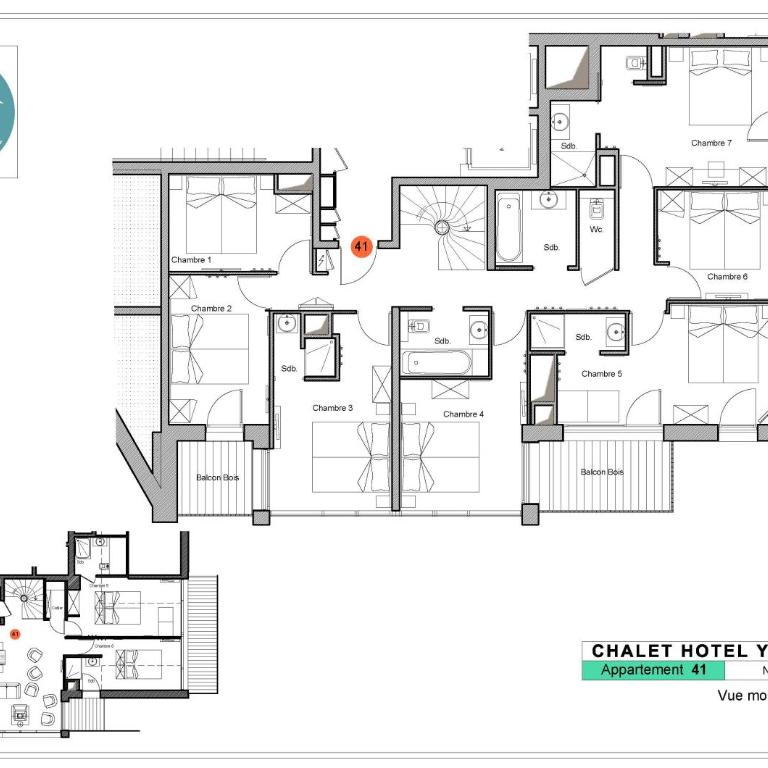 Chalet Hotel Yeti - Appartement en Duplex - 13