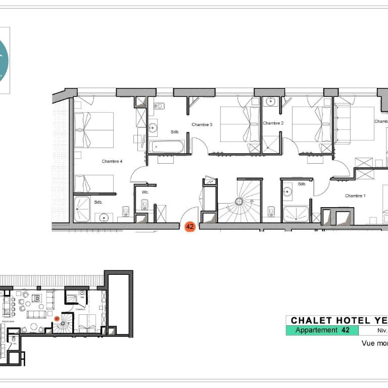 Chalet Hotel Yeti - Appartement en Duplex - 11