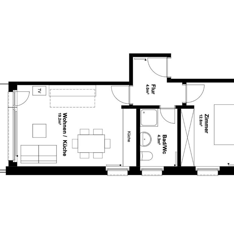 Am Biel Saas-Fee - Apartment mit 1 Schlafzimmer - 4