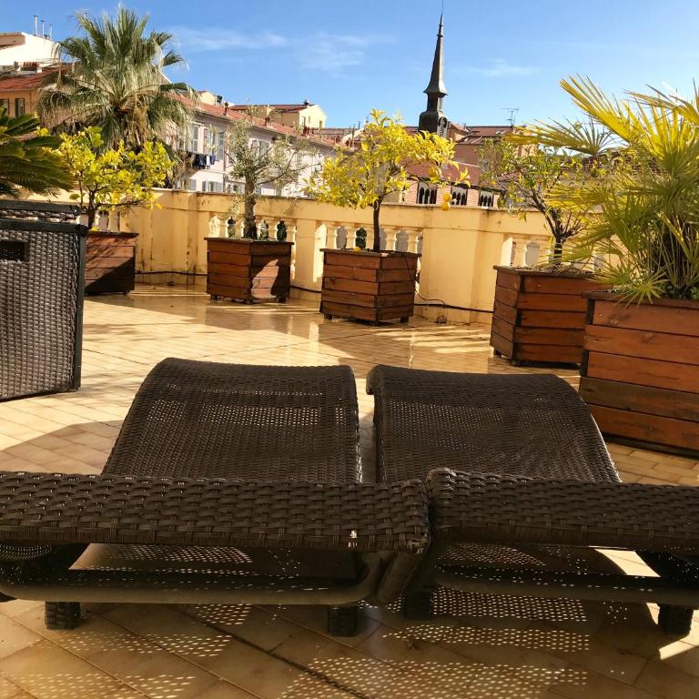Appartement terrasse dans palace Belle Epoque - Apartment mit 1 Schlafzimmer - 4