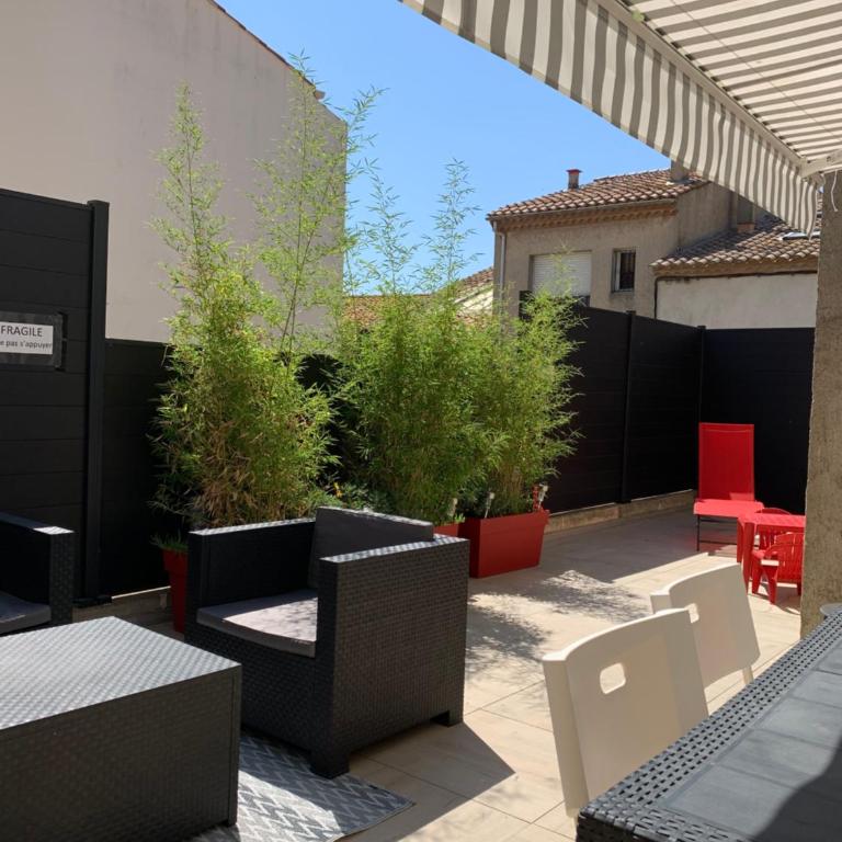 Appartement la corde a linge Gruissan village avec terrasses - Apartment mit Terrasse - 1