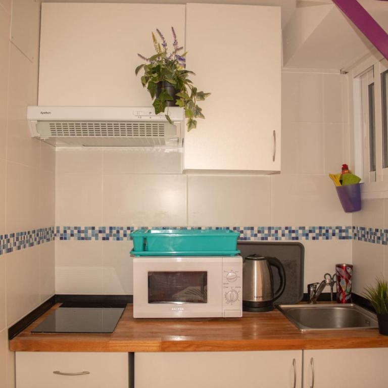 Malagueña Salerosa "Apartamento - estudio con terraza" En casa típica de 1 a 4 dormitorios - Apartamento Estudio con terraza o patio privados - 87