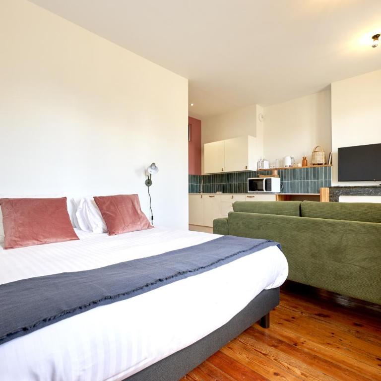 Le Nid - appartements Bordeaux Centre BAIL MOBILITE - Estudio con 1 cama grande - 1