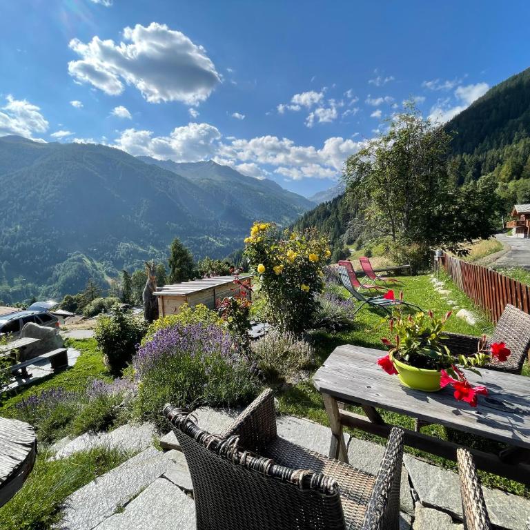 Charmant chalet authentique de montagne Bleusy- Nendaz idéal couple et famille - Apartment mit 2 Schlafzimmern und Bergblick - 4