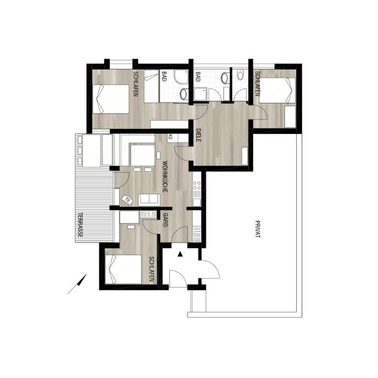 Haus Güatli - Apartment - Erdgeschoss - 4
