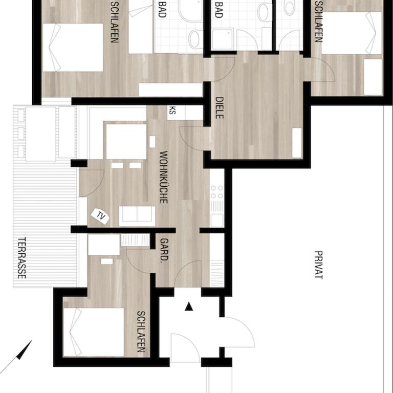Haus Güatli - Apartment - Erdgeschoss - 2