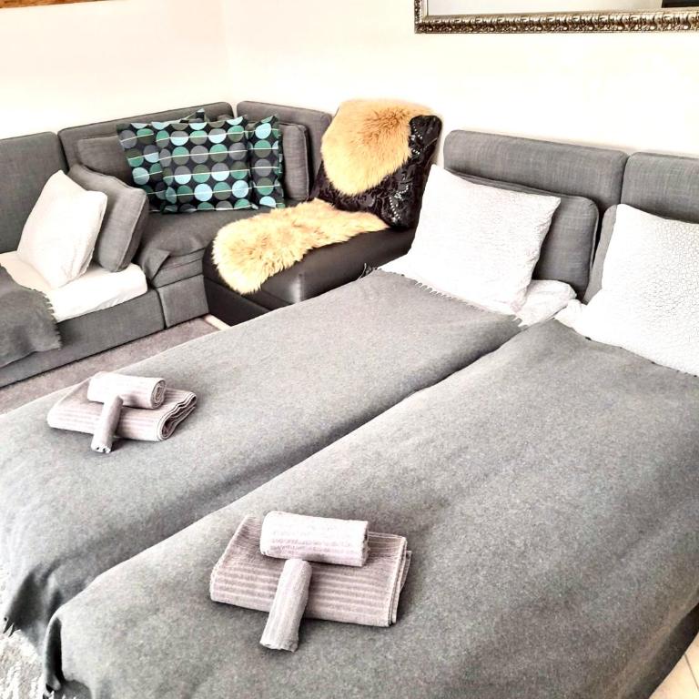 Holiday Apartment Gian - close to the Kongresshaus, the ice hockey stadium, cross-country skiing, the Eau-la-la indoor pool and wellness, large supermarket, 2 bus stops, with an indoor garage and fully equipped - Apartment mit 1 Schlafzimmer - 42