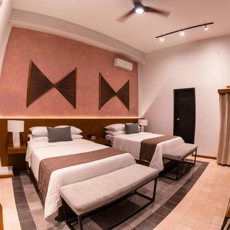 Piedra de Agua Hotel Boutique Mérida - Habitación Doble - 2 camas dobles - 4