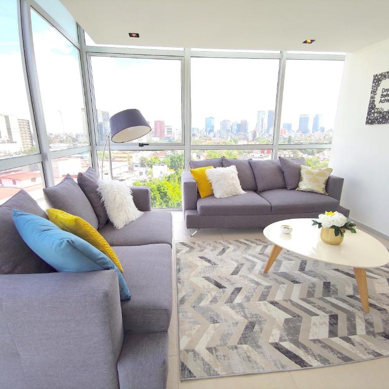 Aurora MaiaHome-2BD Amazing view in Polanco -Pool Gym SPA - Two-Bedroom Apartment - 1