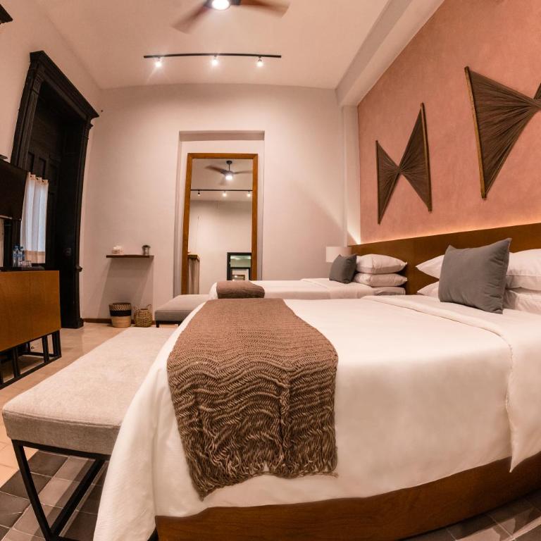Piedra de Agua Hotel Boutique Mérida - Habitación Doble - 2 camas dobles - 5