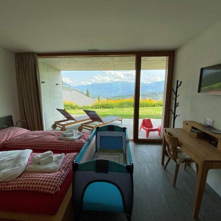 Casa Admisa, spektakuläre Aussicht, Ski in and out, hochwertige Einrichtung, Valserstein und Eiche - Apartment mit 2 Schlafzimmern - 13