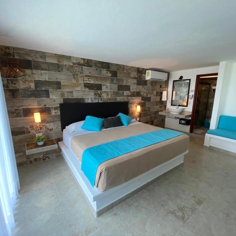 Hotel Aldea 19 Bacalar - Habitación Familiar con vistas al lago - 1