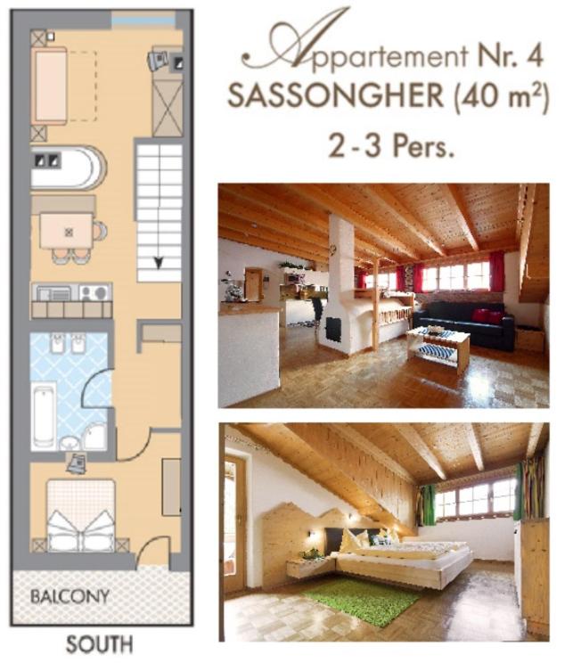Appartamenti Pastüres - Apartment mit 1 Schlafzimmer - 10