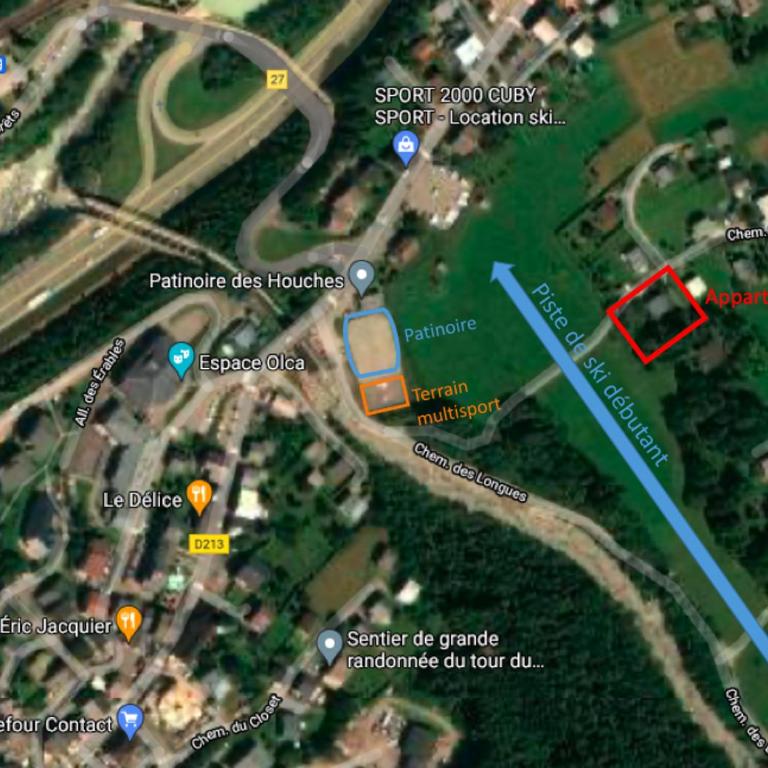 Logement mansardé dans maison avec jardin en bord de piste, vue montagne - Appartement 2 Chambres - 14