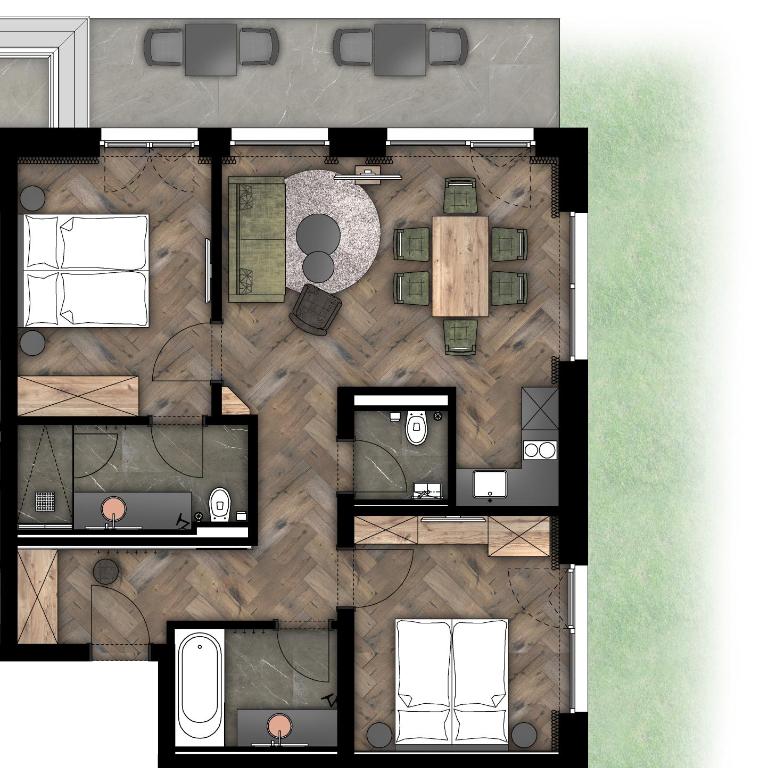 THE MATTHEW - Copper Lodge - Suite mit Gartenblick - 1