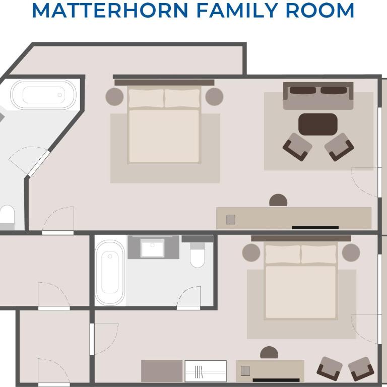 BEAUSiTE Zermatt - Familienzimmer mit Matterhornblick - 1